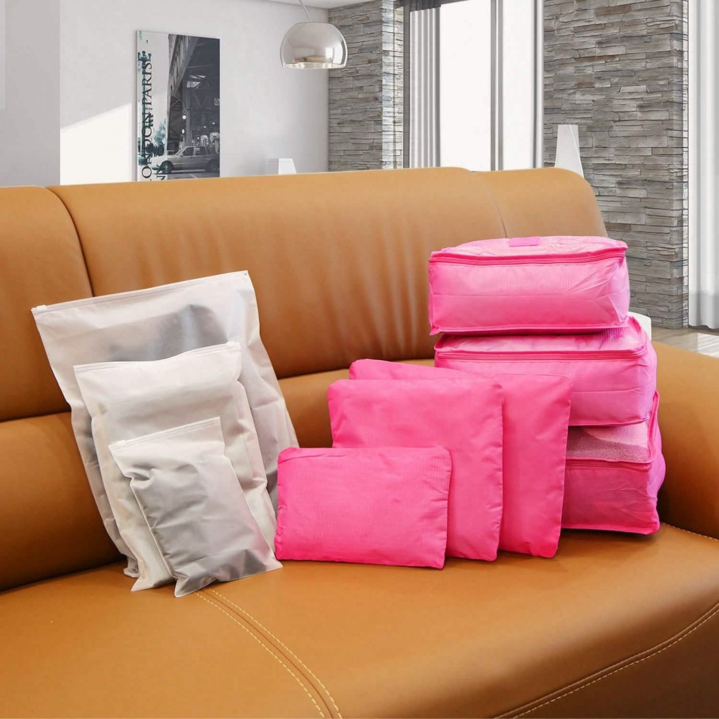 9-Piece: Clothes Storage Bags Water-Resistant Travel Luggage Organizer DailySale