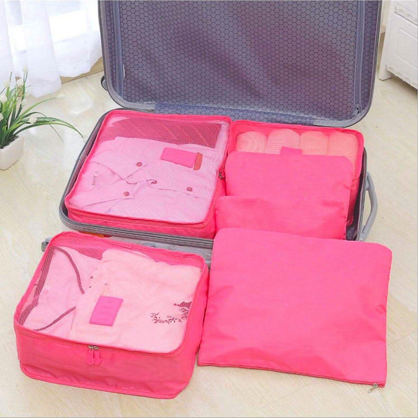 9-Piece: Clothes Storage Bags Water-Resistant Travel Luggage Organizer DailySale