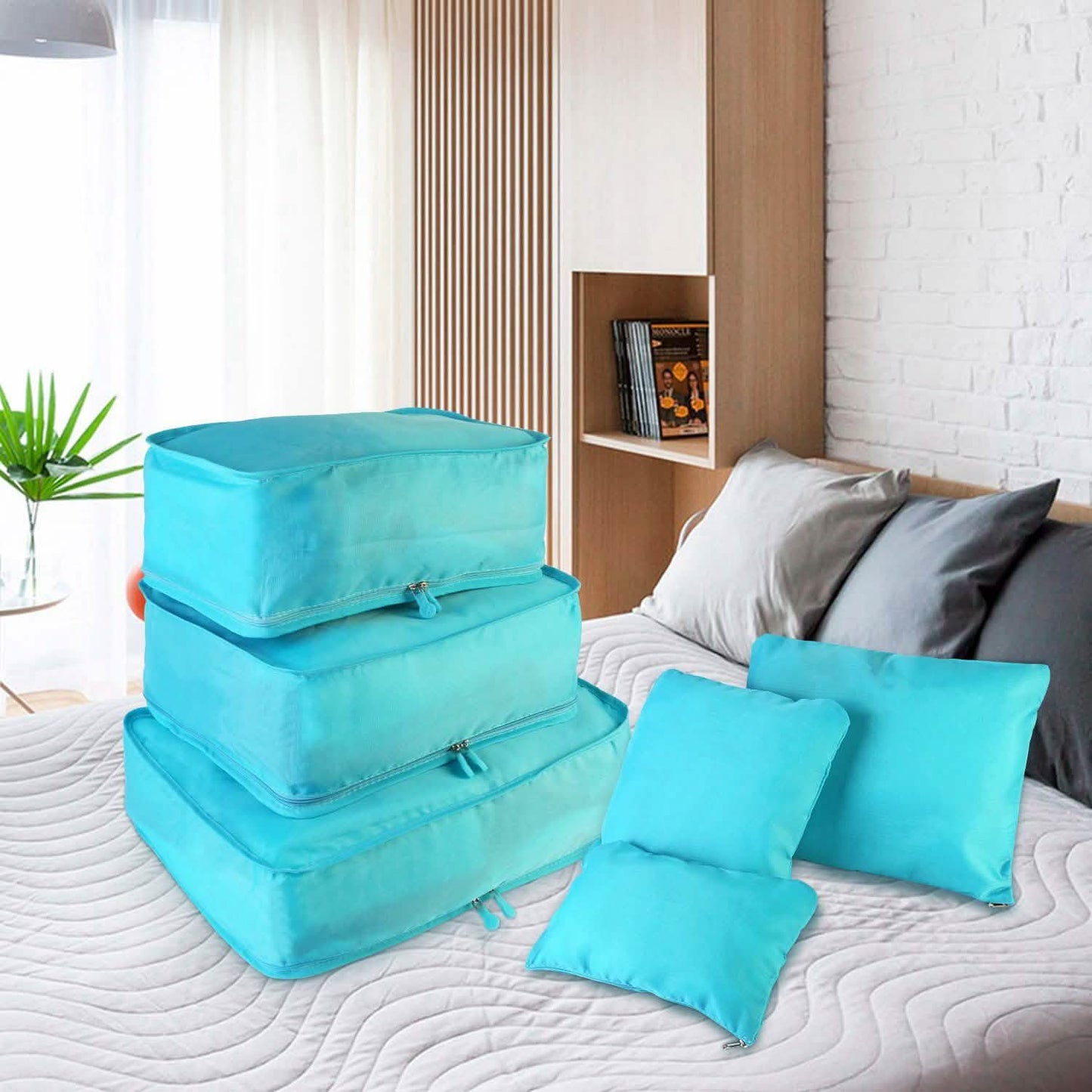 9-Piece: Clothes Storage Bags Water-Resistant Travel Luggage Organizer DailySale