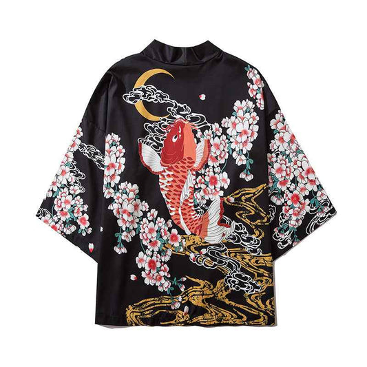 YC6007 Fish in Spring Kimono