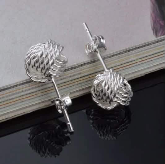 925 Silver Love Nut Stud Earrings DailySale