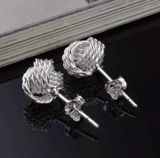 925 Silver Love Nut Stud Earrings DailySale