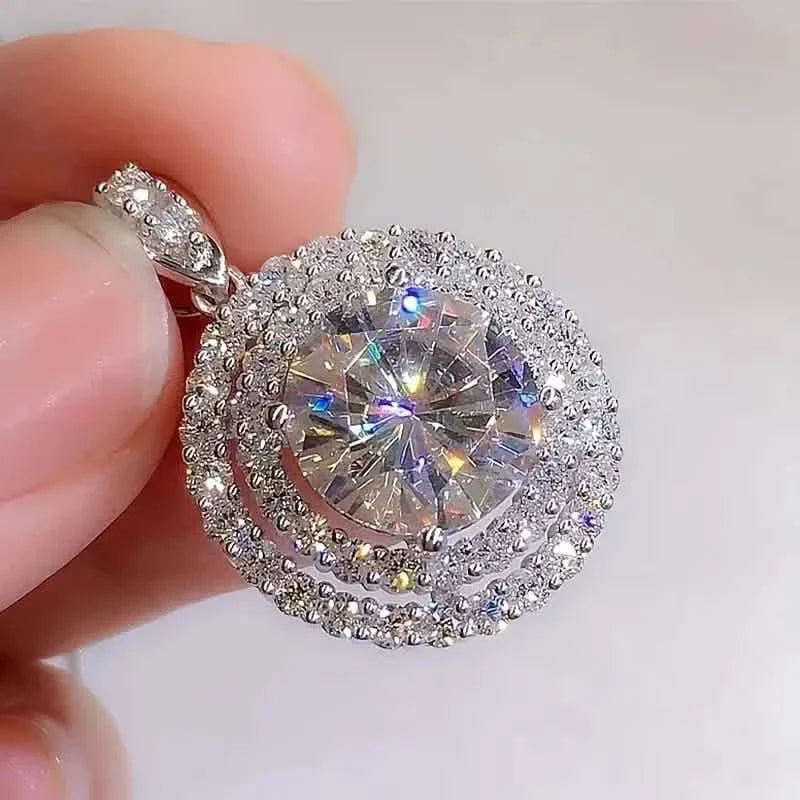 925 Silver Zirconium Oxide Collarbone Necklace DailySale