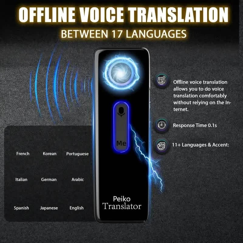 Compact Language Translator – 136 Languages, Two-Way Voice, Portable DailySale