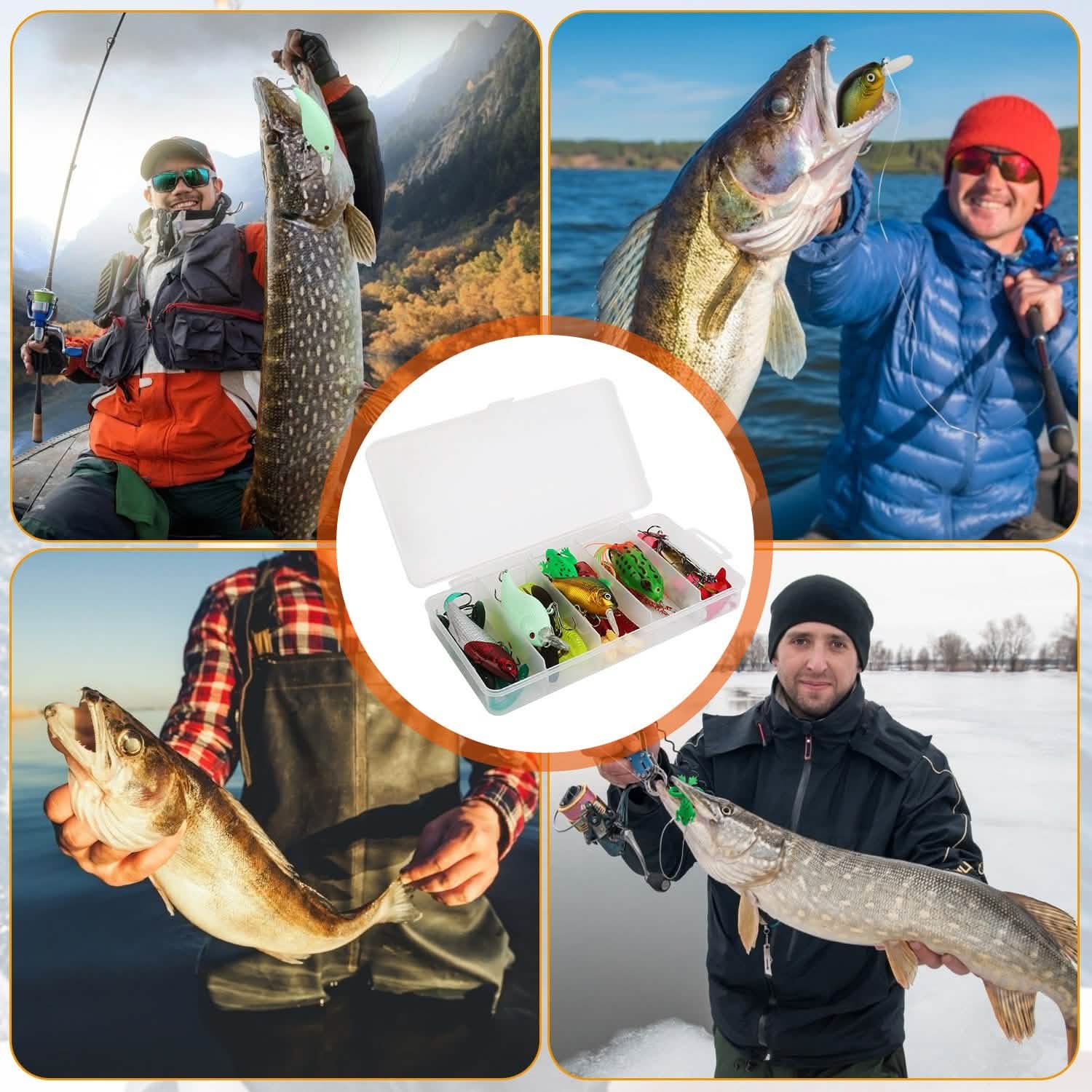 94-Piece: Fishing Lures Kit Soft Plastic Fishing Baits Set DailySale