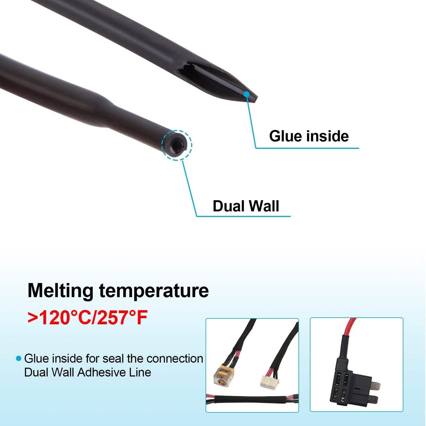 98Ft Heat Shrink Tubing Roll Waterproof Insulation Sealing DailySale