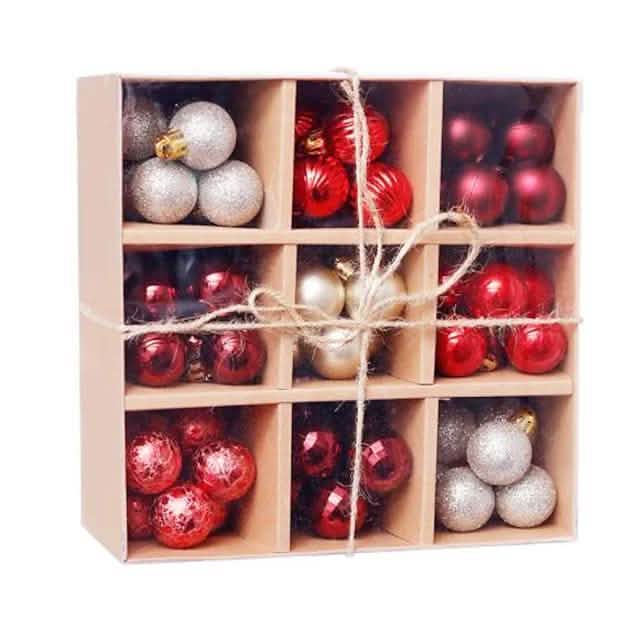 99-Piece: Christmas Balls Ornaments for Christmas Tree Gift Box Set DailySale