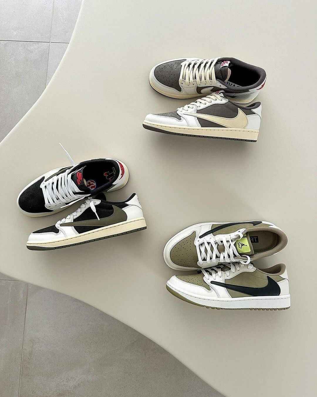Custom Travis Scott x Fragment x Air Jordan 1 Low DZ4137 106 - Exclusive Travis Scott Air Jordan 1 Low Release SneakerNational