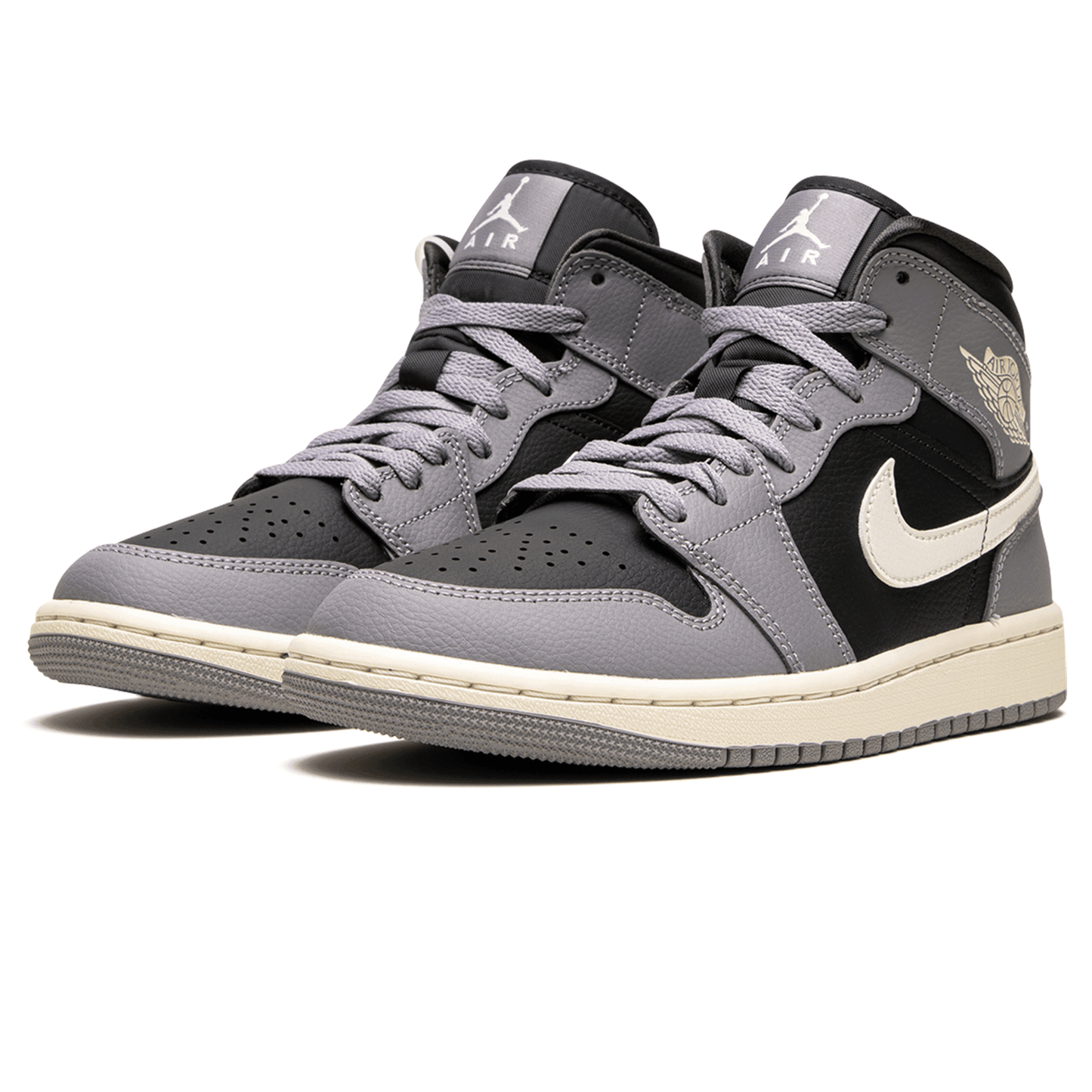Air Jordan 1 Mid Cement Grey - Stylish and Versatile Women's Sneakers SneakerNational