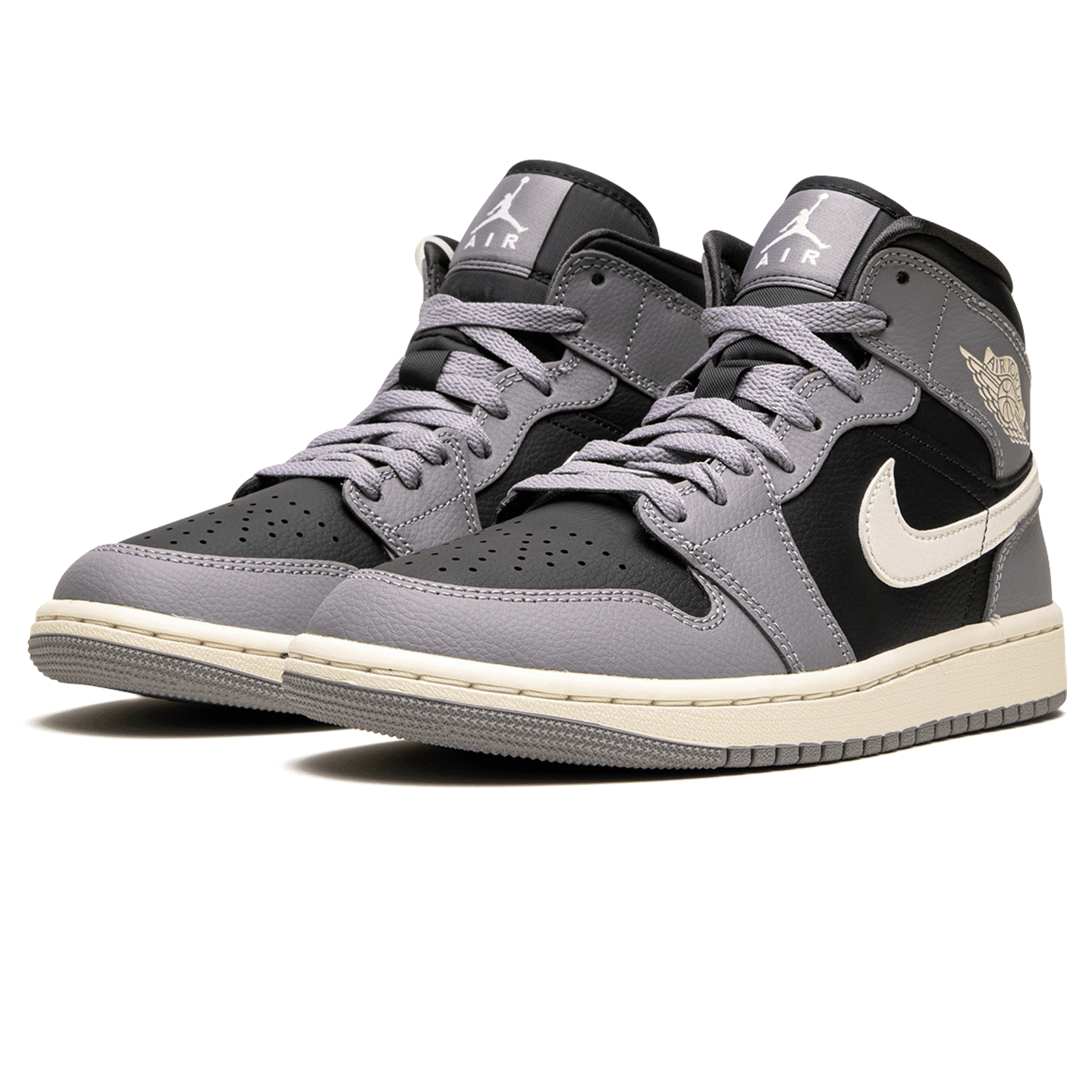 Air Jordan 1 Mid Cement Grey - Stylish and Versatile Women's Sneakers SneakerNational