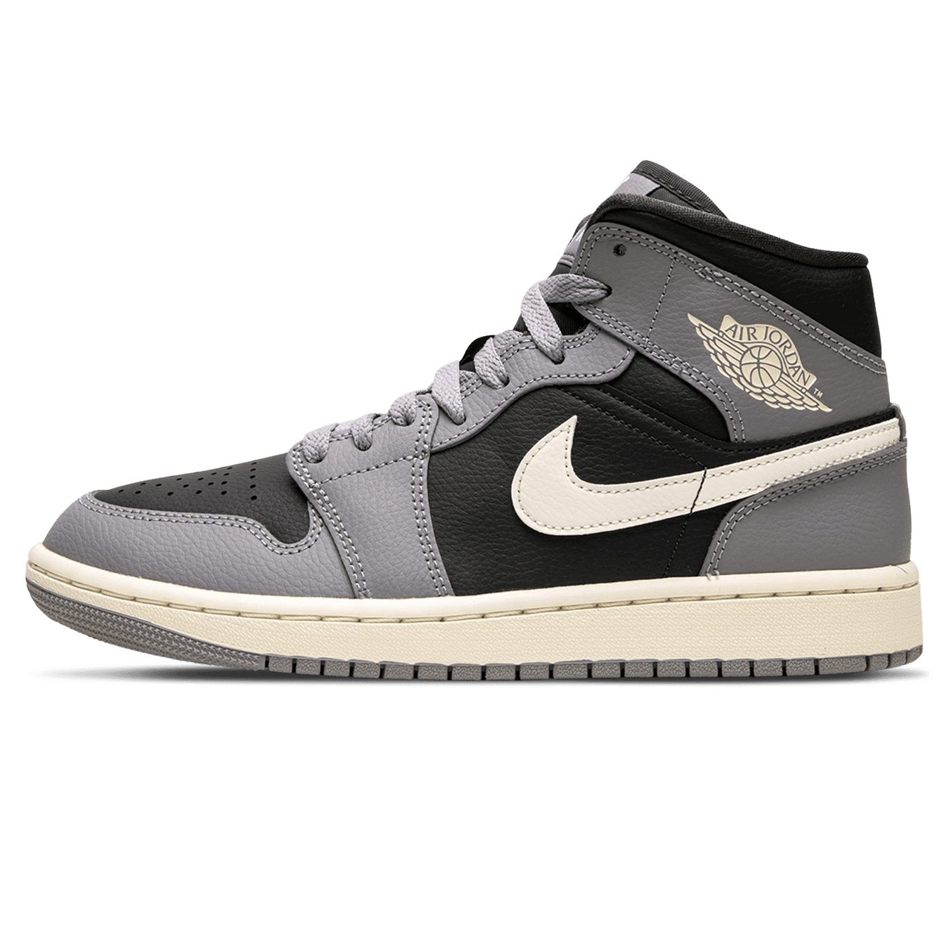 Air Jordan 1 Mid Cement Grey - Stylish and Versatile Women's Sneakers SneakerNational