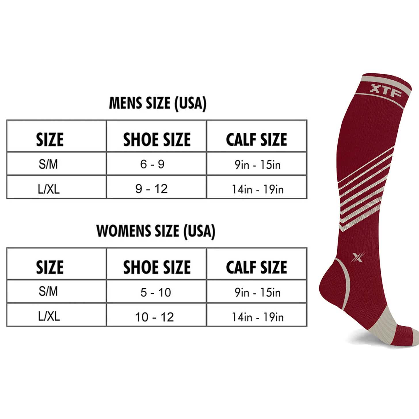 6-Pairs: Pain Relief Support Everyday Wear Striped Ankle And Knee-High Compression Socks DailySale