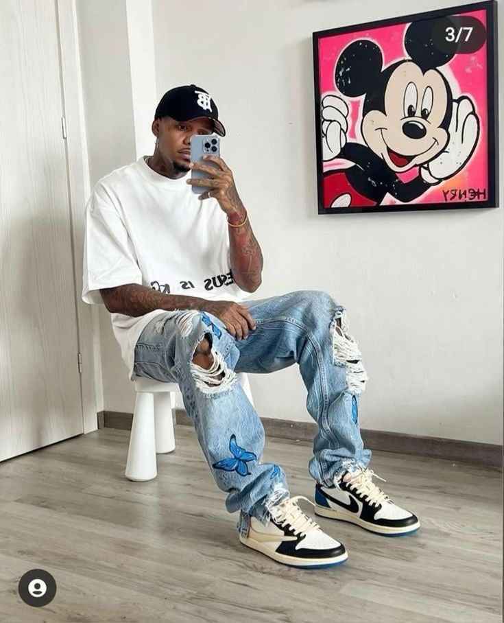 Custom Fragment x Travis Scott x Air Jordan 1 Low DM7866 140 SneakerNational
