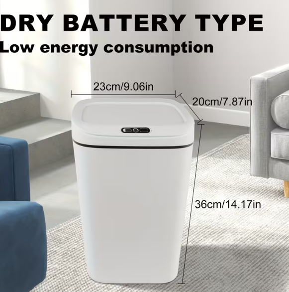 Smart Hands-Free Trash Can – 12L & 17L, Motion Sensor DailySale
