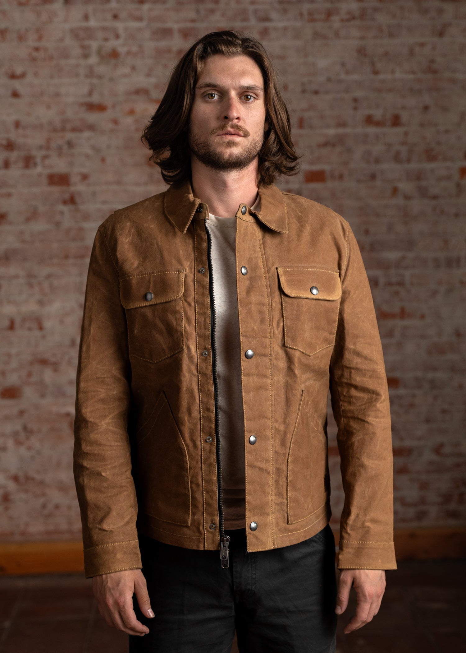 Cruiser Jacket - Raymond Waxed Canvas Iron & Resin