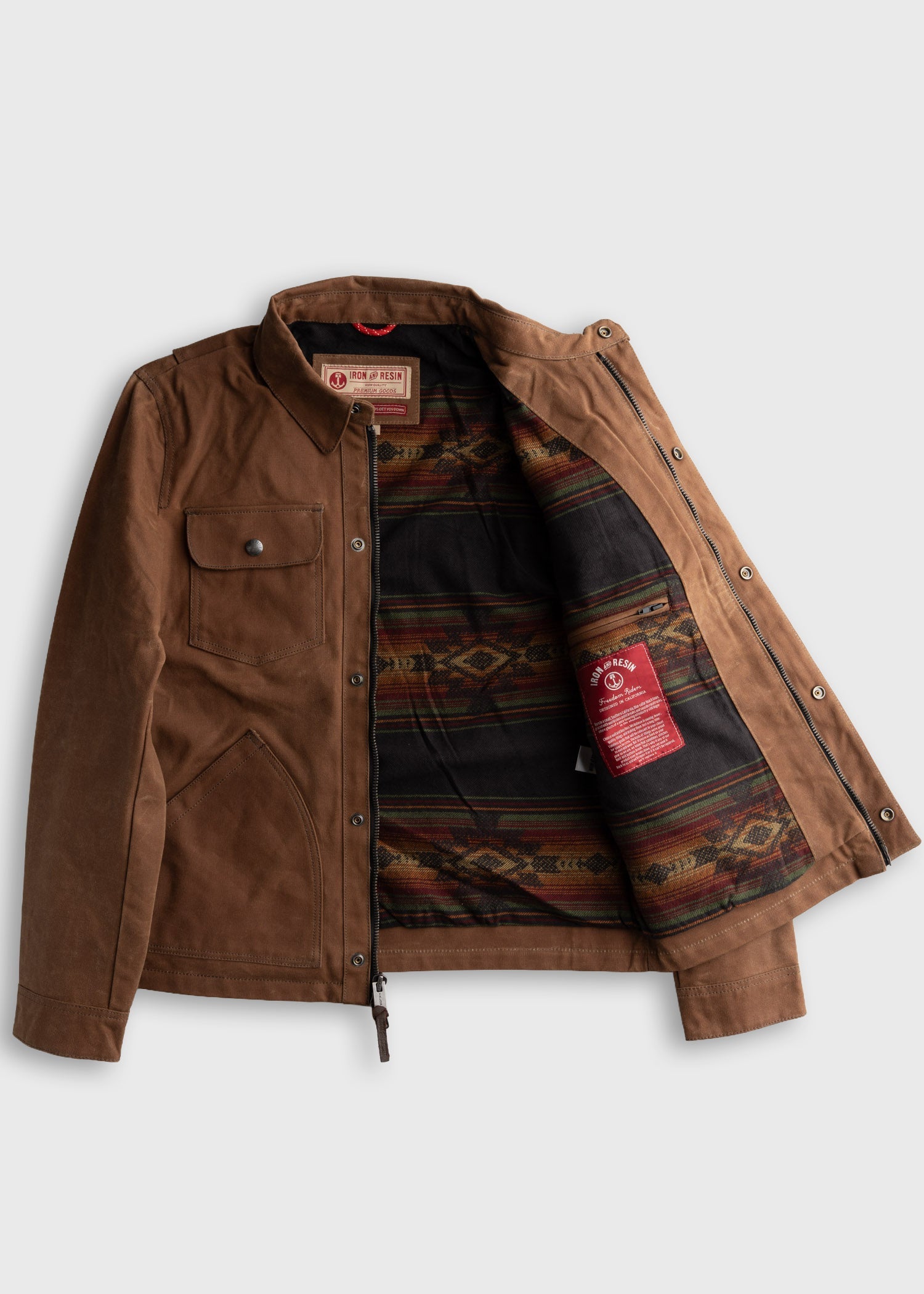 Cruiser Jacket - Raymond Waxed Canvas Iron & Resin