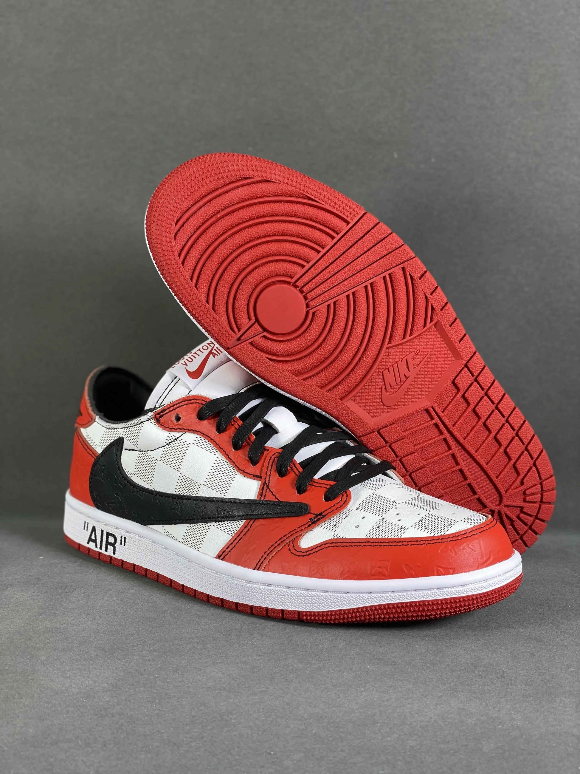 Custom Air Jordan 1 Low x Off-White x Travis Scott  DZ2403 006 SneakerNational