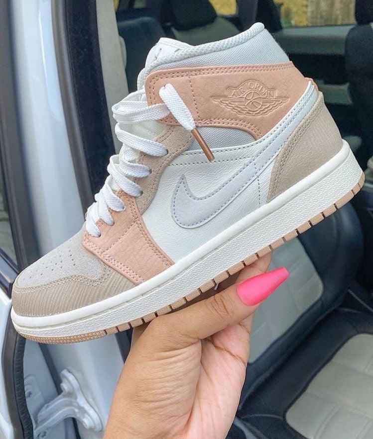 Custom Air Jordan 1 Mid CV3044 100 SneakerNational