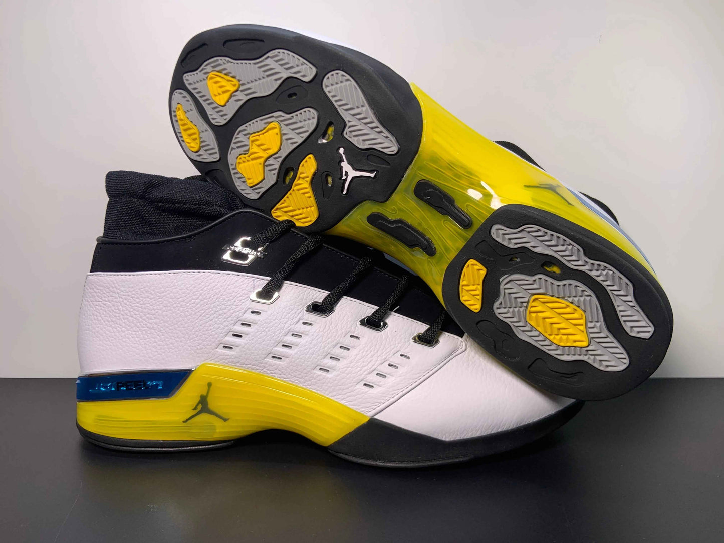 Custom Air Jordan 17 Low “Lightning” FJ0395-100 SneakerNational