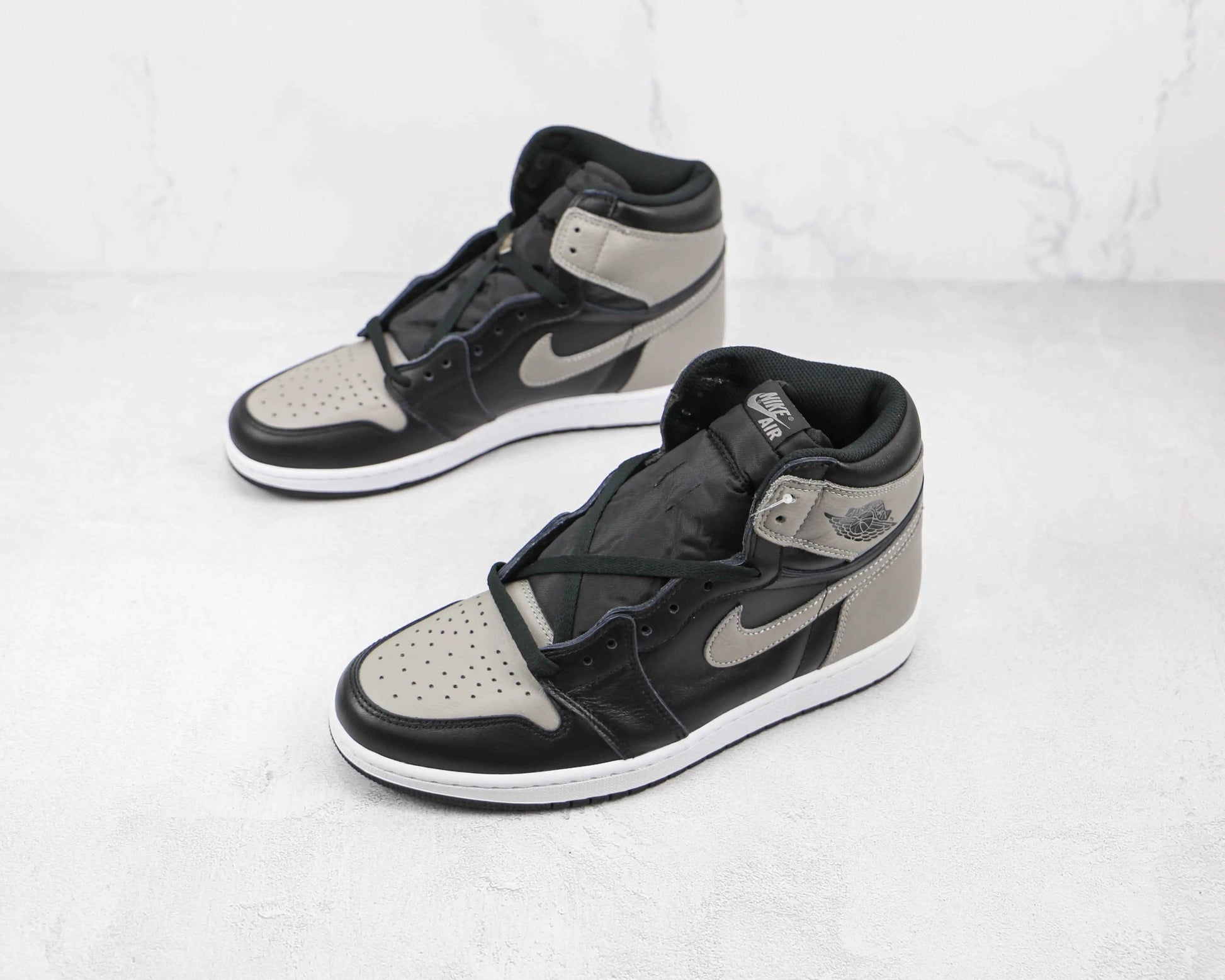Custom Black Grey Jordan 1 High Q ( Customs And Box ), Jordan 1 Sneakers SneakerNational
