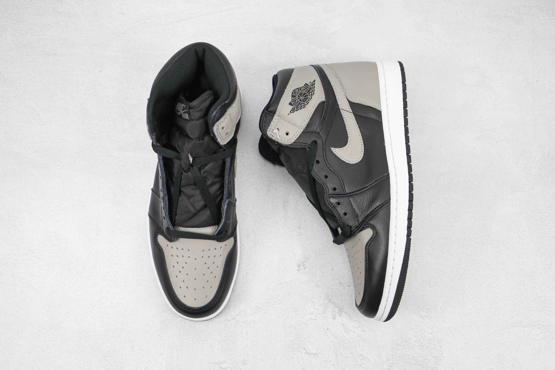 Custom Black Grey Jordan 1 High Q ( Customs And Box ), Jordan 1 Sneakers SneakerNational