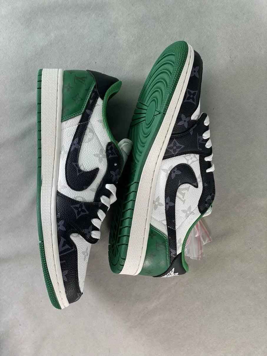 Custom Fragment x Monogram Travis Scott x Air Jordan 1 Low DM7866-318 SneakerNational