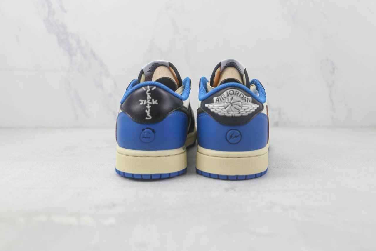 Custom Fragment x Travis Scott x Air Jordan 1 Low DM7866 140 SneakerNational