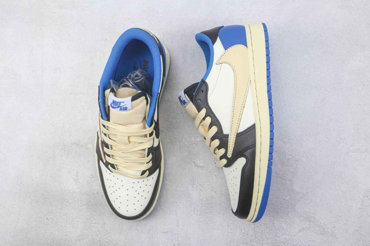 Custom Fragment x Travis Scott x Air Jordan 1 Low DM7866 140 SneakerNational