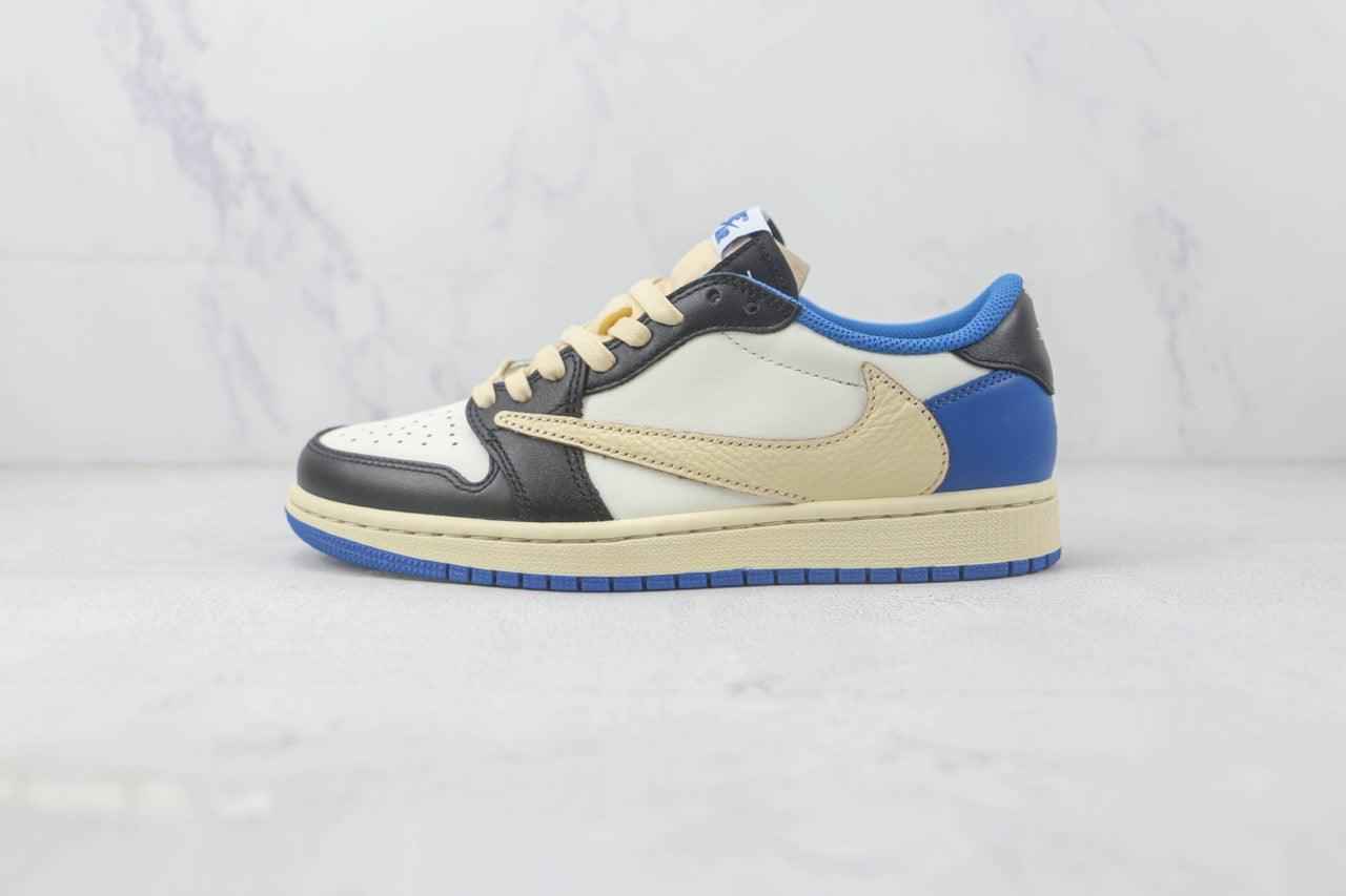 Custom Fragment x Travis Scott x Air Jordan 1 Low DM7866 140 SneakerNational