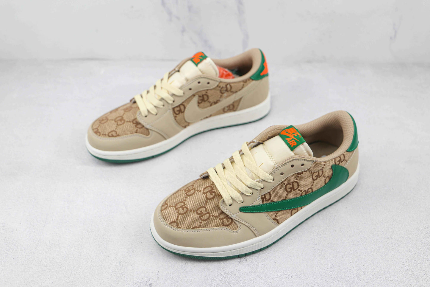 Custom Fragment x Travis Scott x Air Jordan 1 Low GG TS SneakerNational