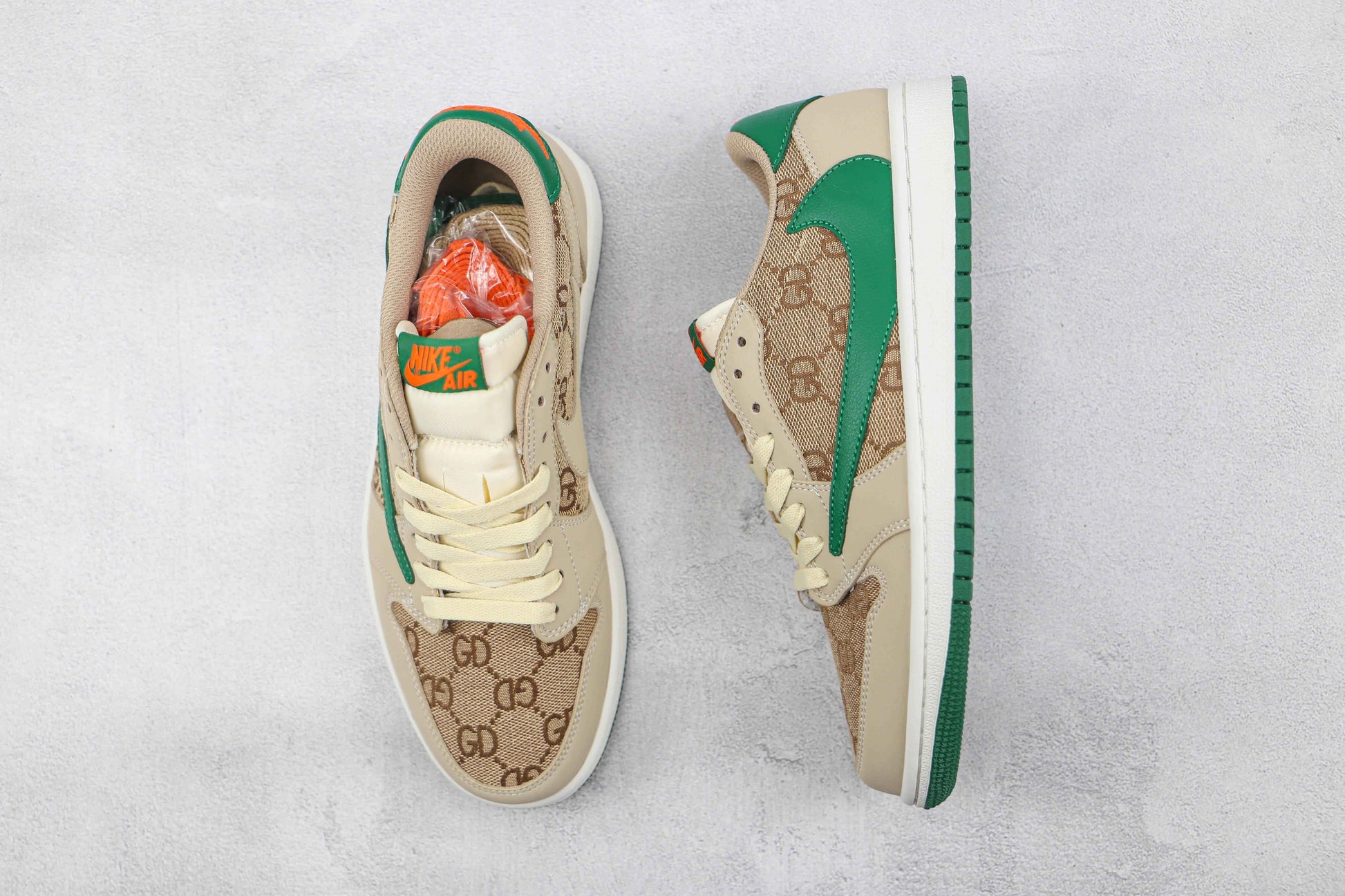 Custom Fragment x Travis Scott x Air Jordan 1 Low GG TS SneakerNational
