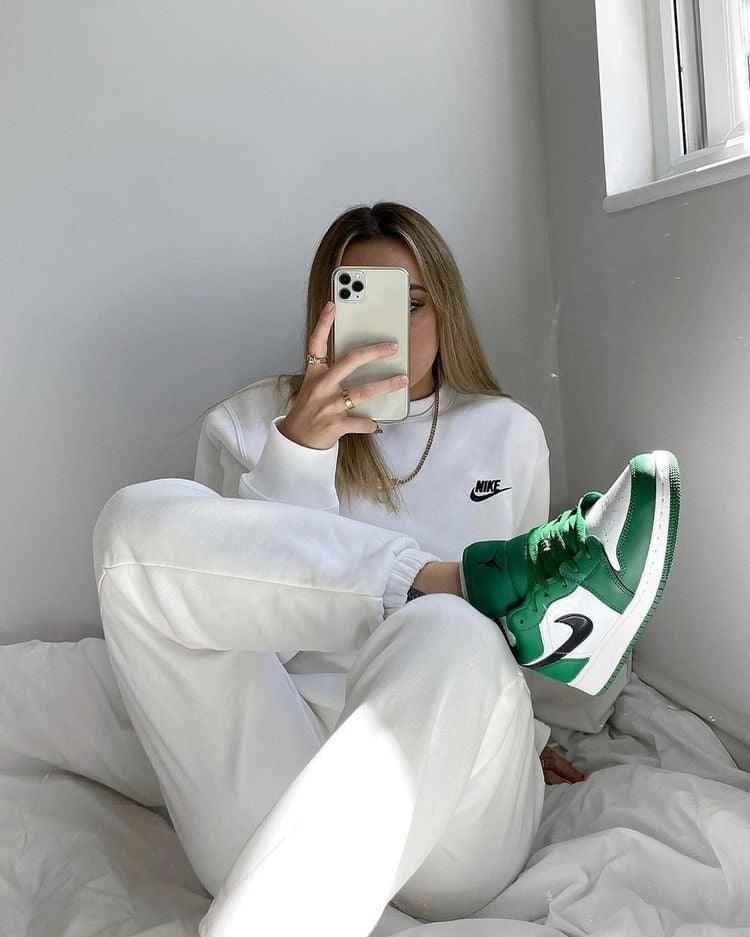 Custom GREEN Jordan 1 High Q SneakerNational