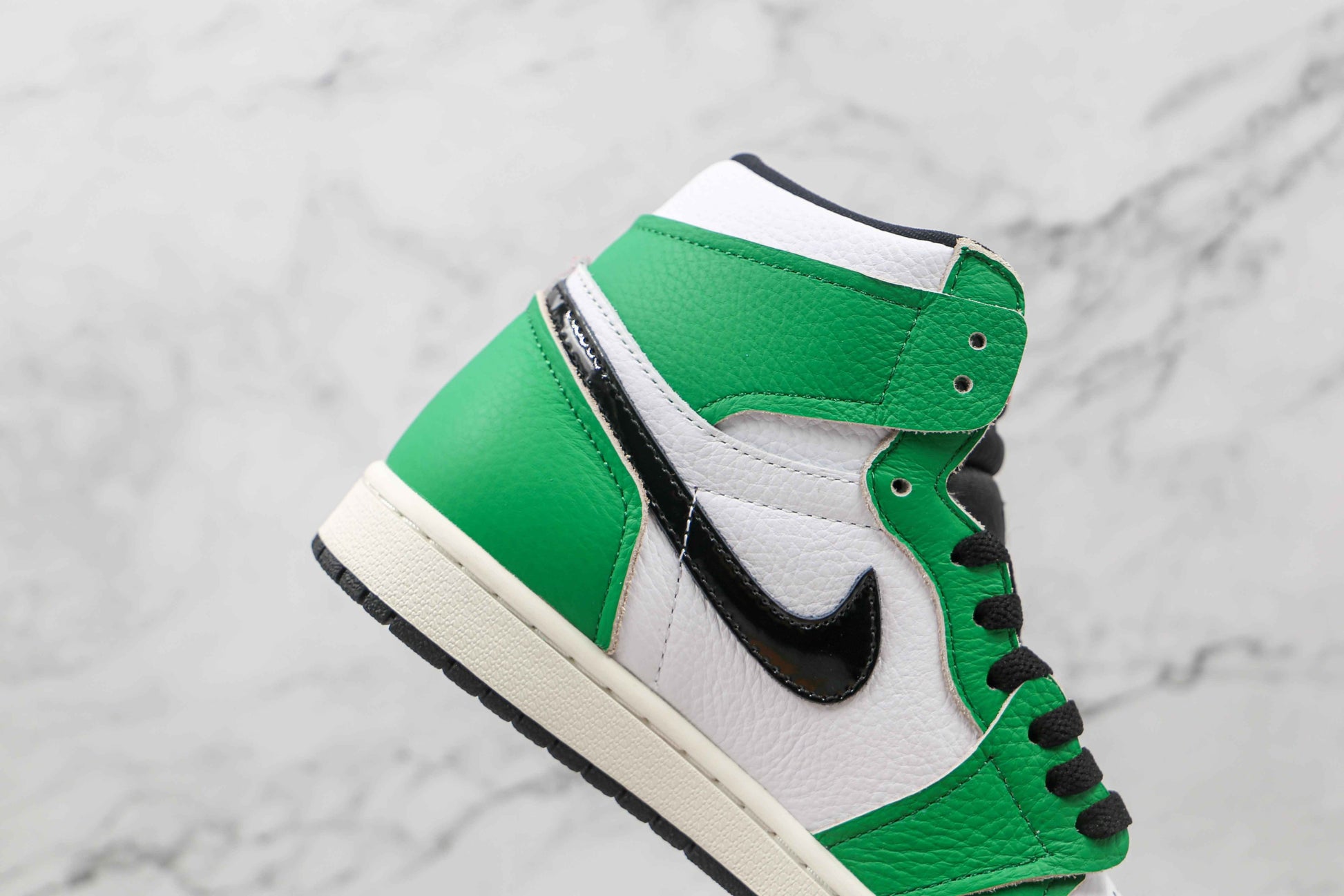 Custom GREEN Jordan 1 High Q SneakerNational
