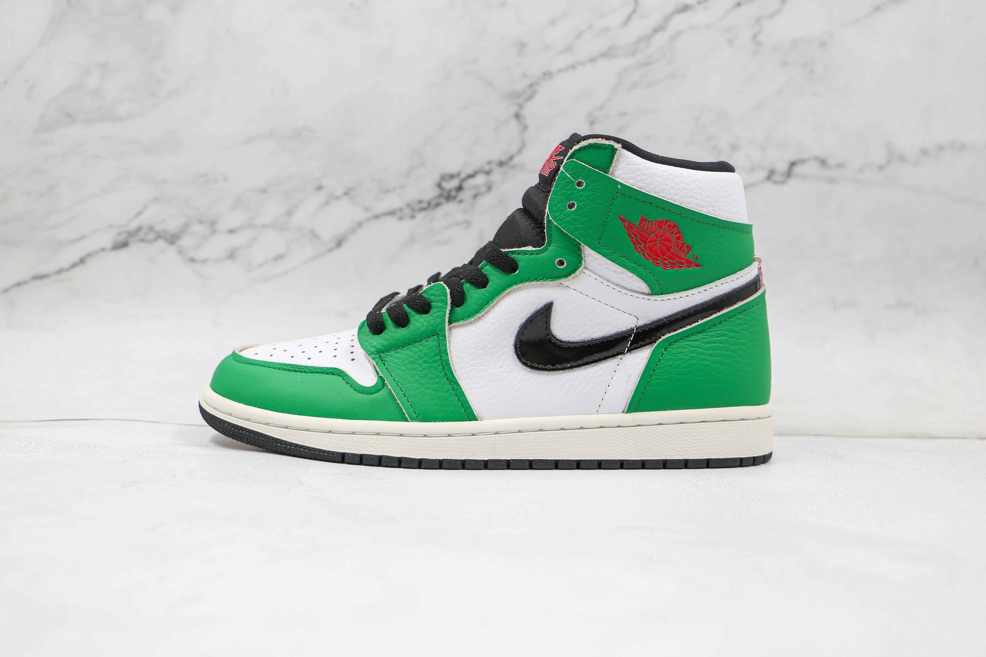 Custom GREEN Jordan 1 High Q SneakerNational