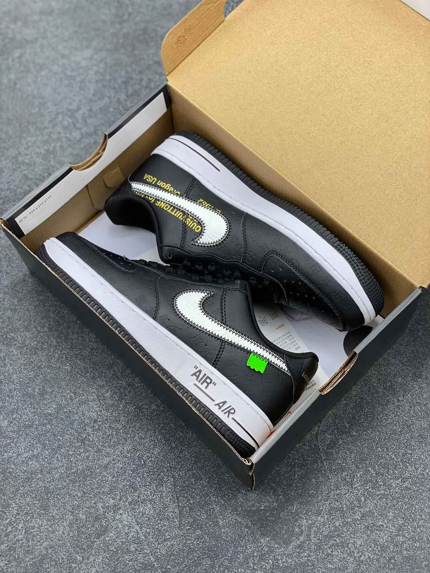 Custom LV x Off-wht x NK Air Force 1 1A9V9F SneakerNational