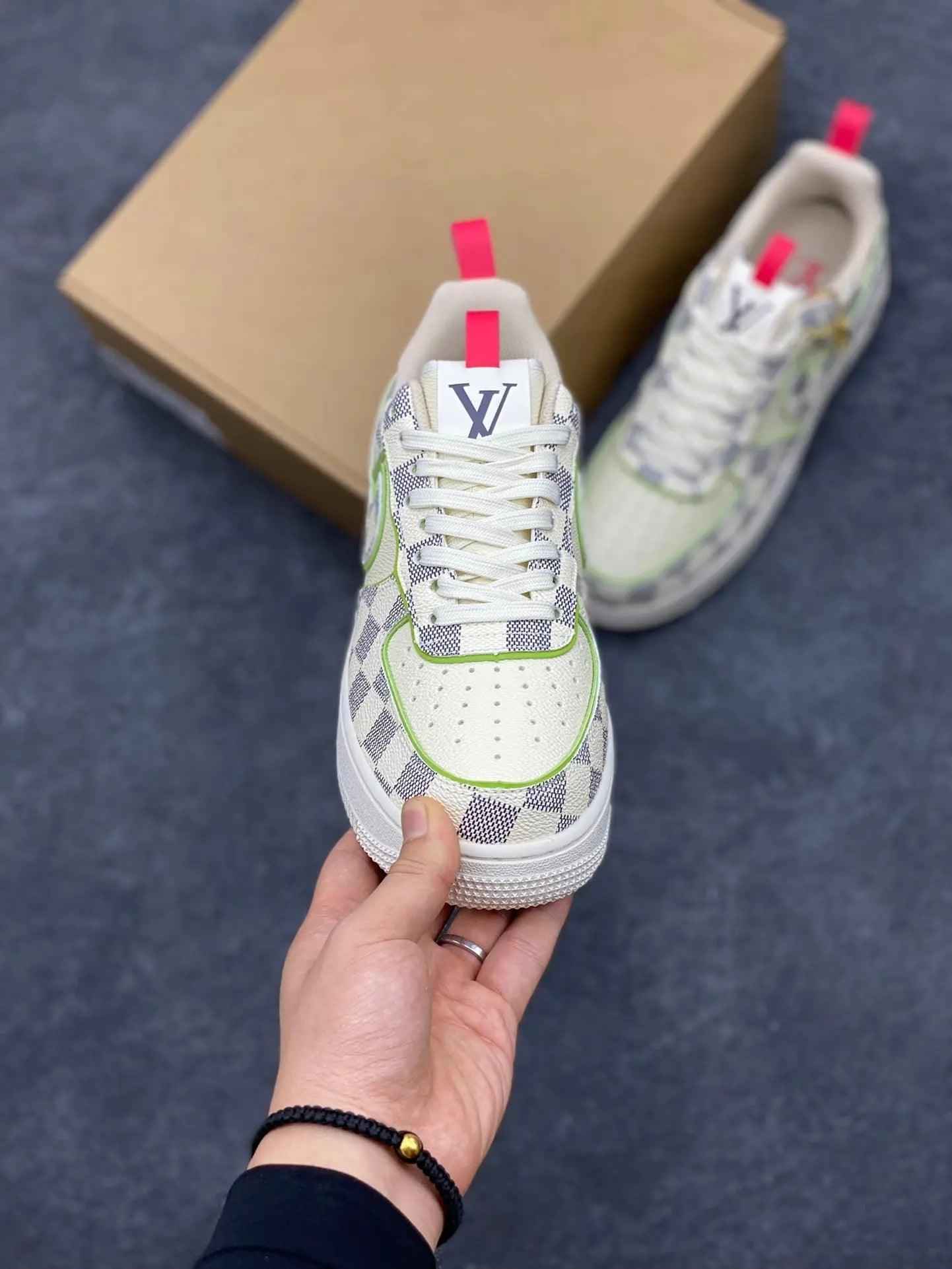 Custom LV x Off-wht x NK Air Force 1 LV 1A9V8H SneakerNational