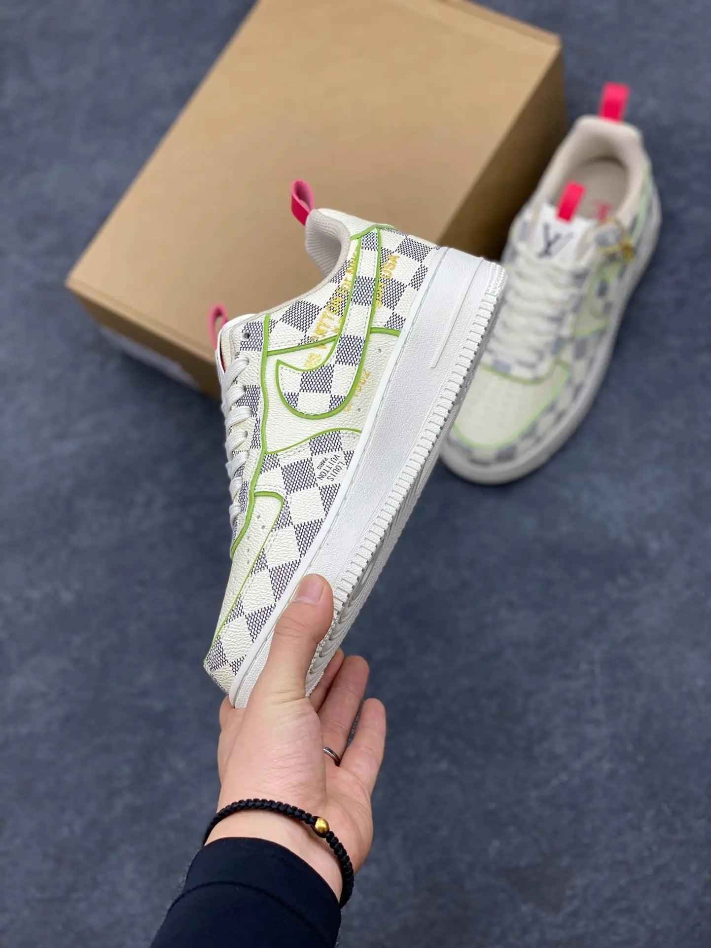 Custom LV x Off-wht x NK Air Force 1 LV 1A9V8H SneakerNational