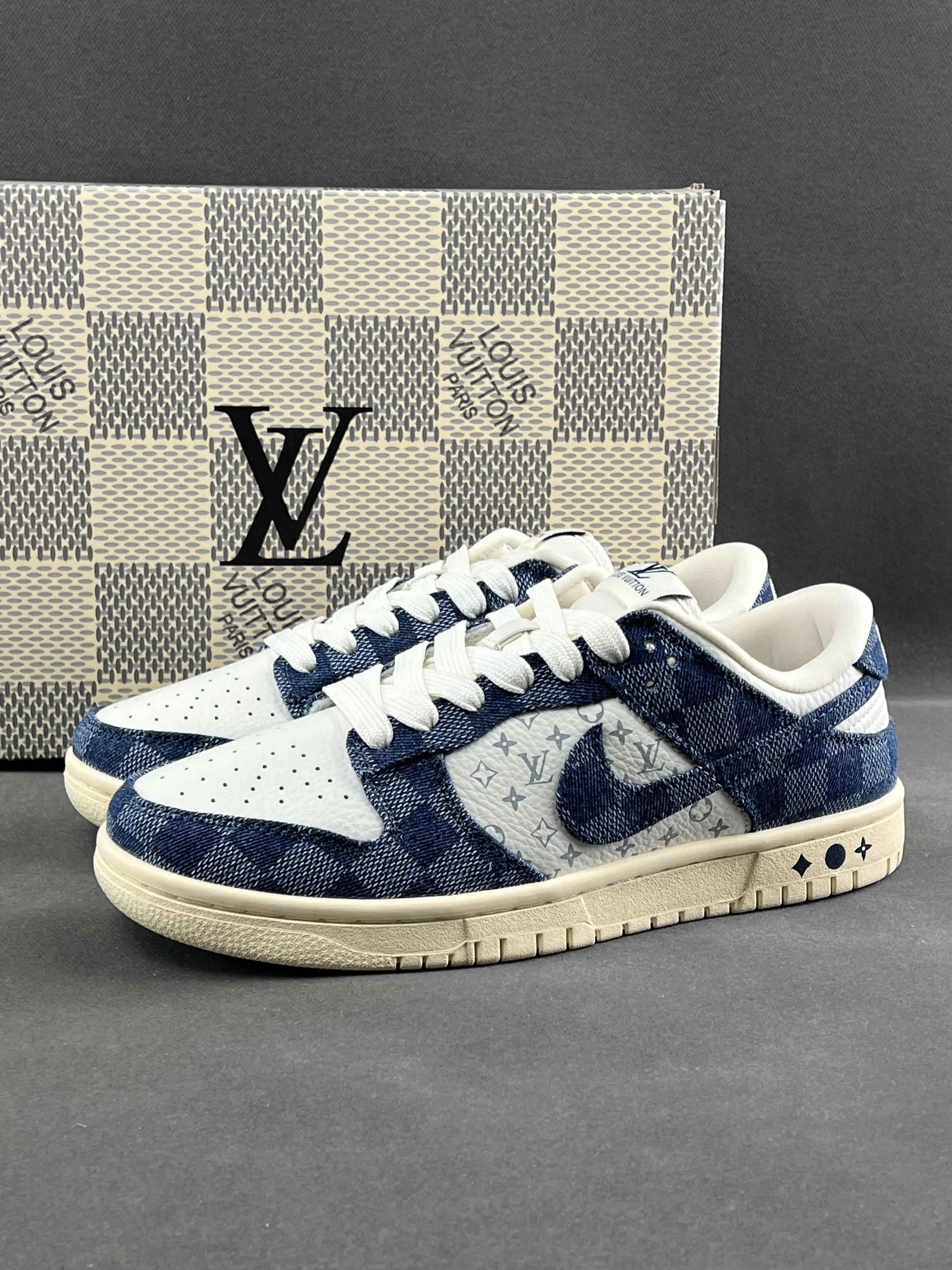 Custom SB Dunk Low x Monogram JH9310-949 SneakerNational