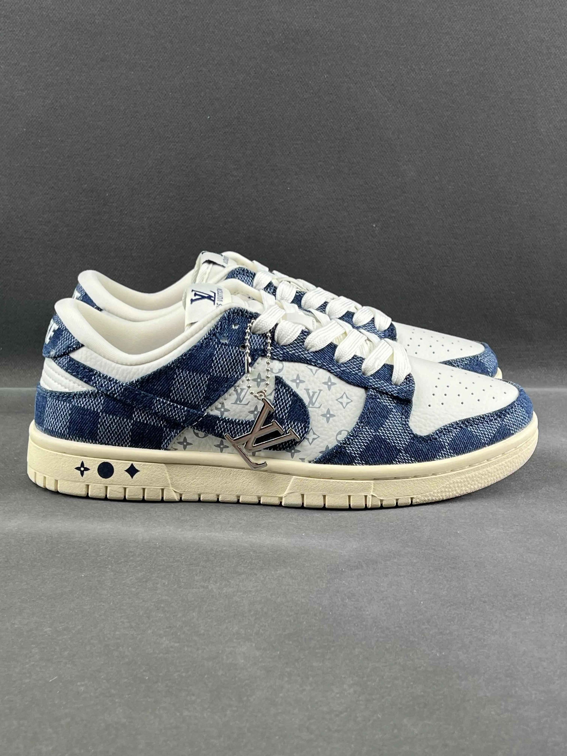 Custom SB Dunk Low x Monogram JH9310-949 SneakerNational