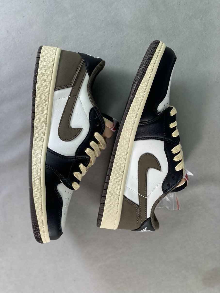 Custom Travis Scott × Air Jordan 1 Low OG “Reverse M CQ4277 105 SneakerNational