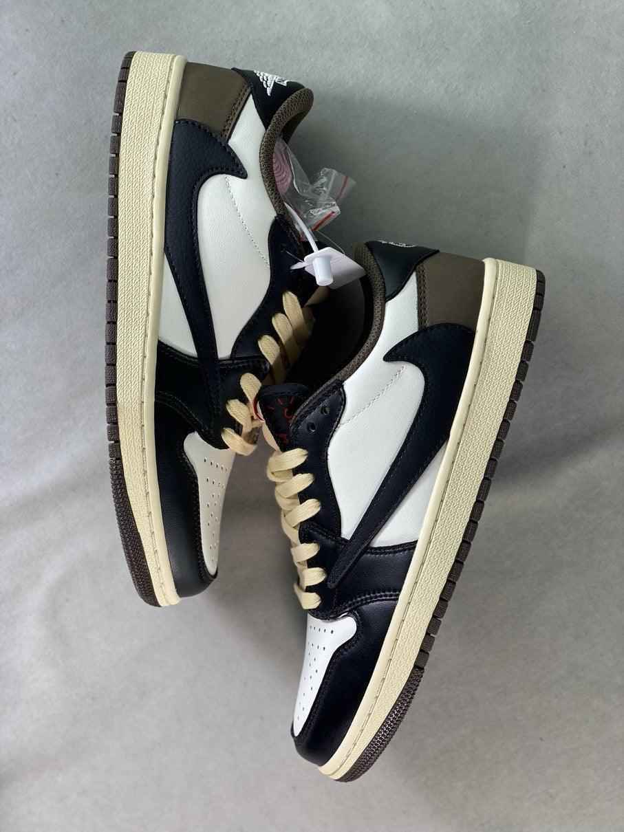 Custom Travis Scott × Air Jordan 1 Low OG “Reverse M CQ4277 105 SneakerNational
