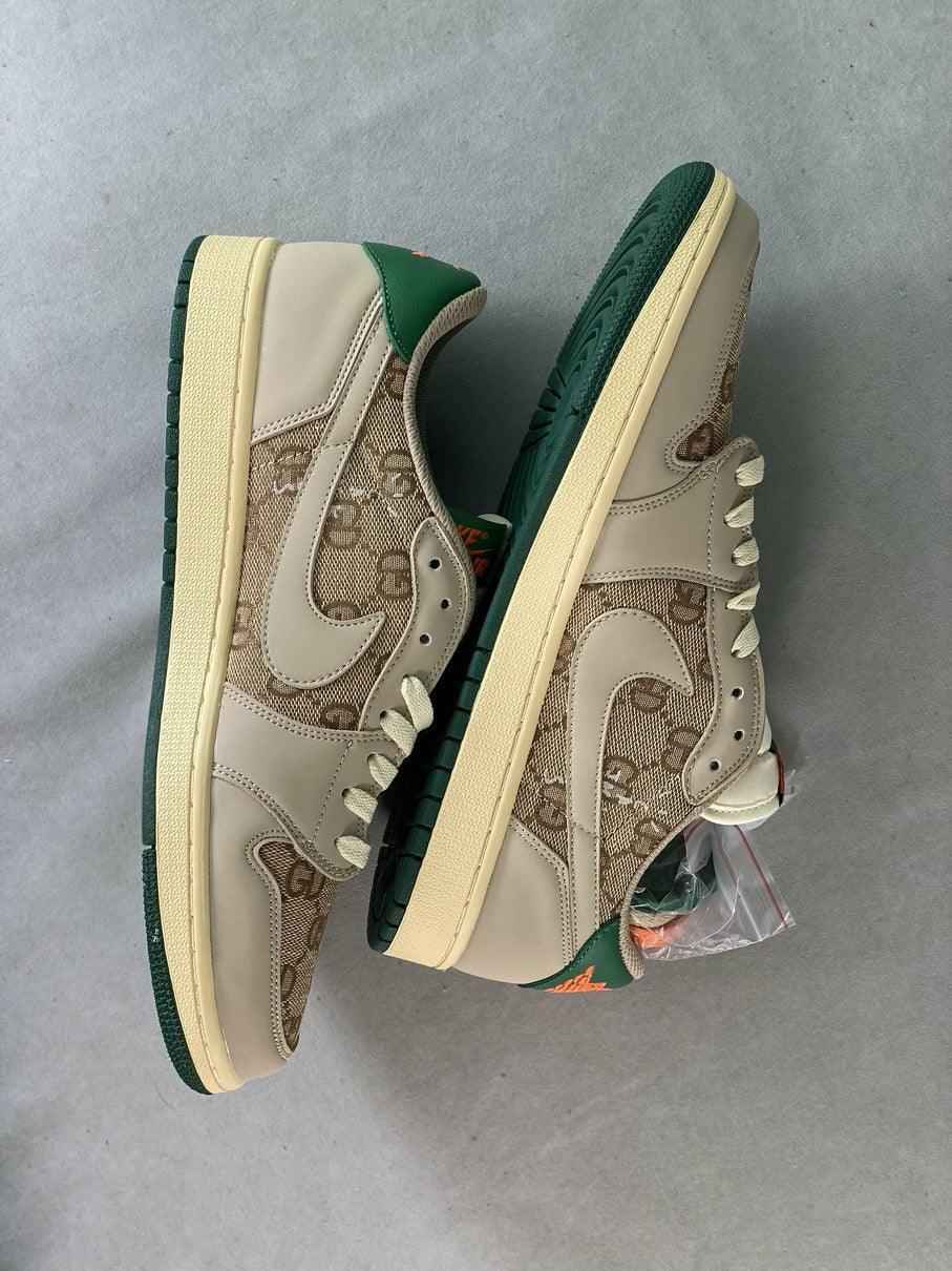 Custom Travis Scott x Air Jordan 1 Low Cactus Jack DM7868-198 SneakerNational