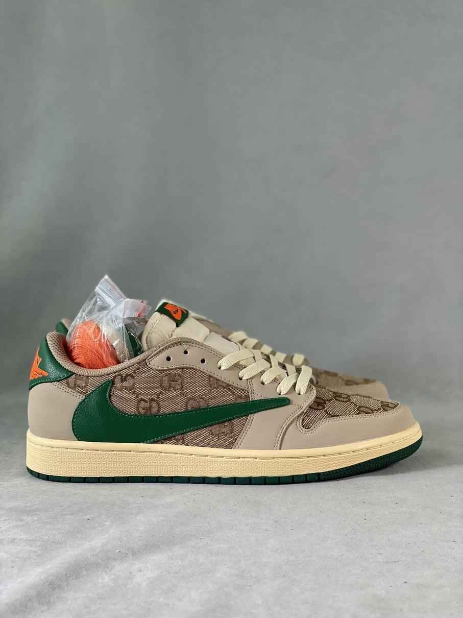 Custom Travis Scott x Air Jordan 1 Low Cactus Jack DM7868-198 SneakerNational