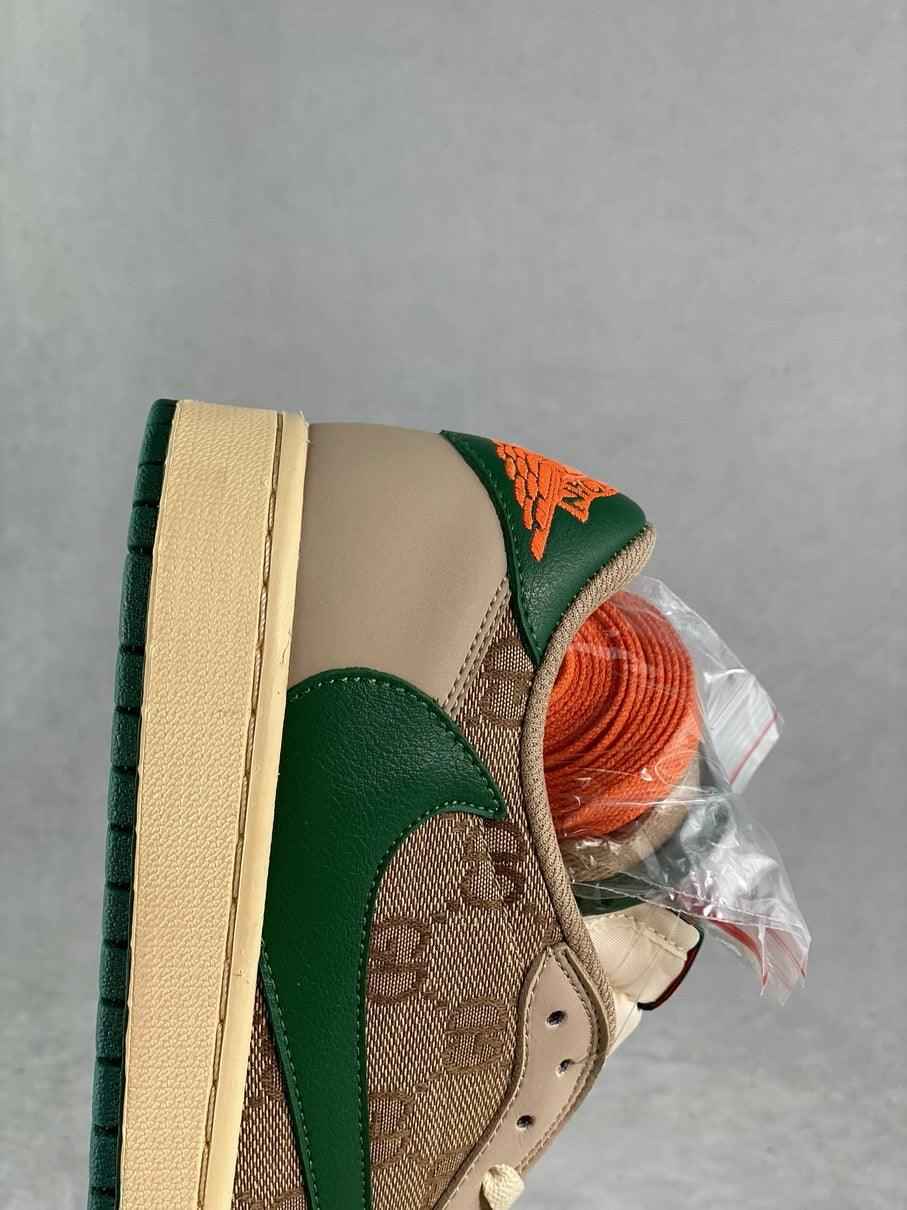 Custom Travis Scott x Air Jordan 1 Low Cactus Jack DM7868-198 SneakerNational