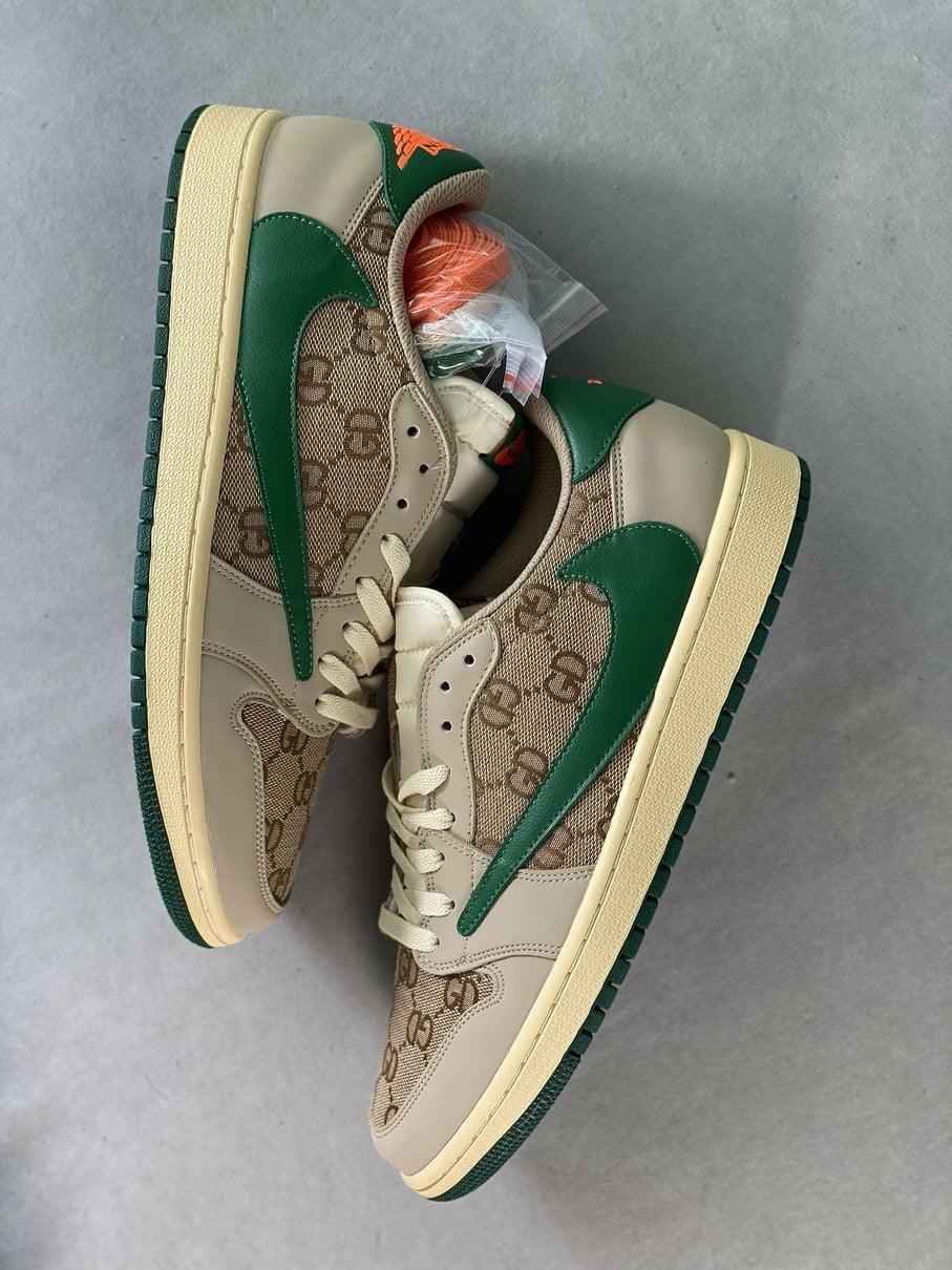 Custom Travis Scott x Air Jordan 1 Low Cactus Jack DM7868-198 SneakerNational