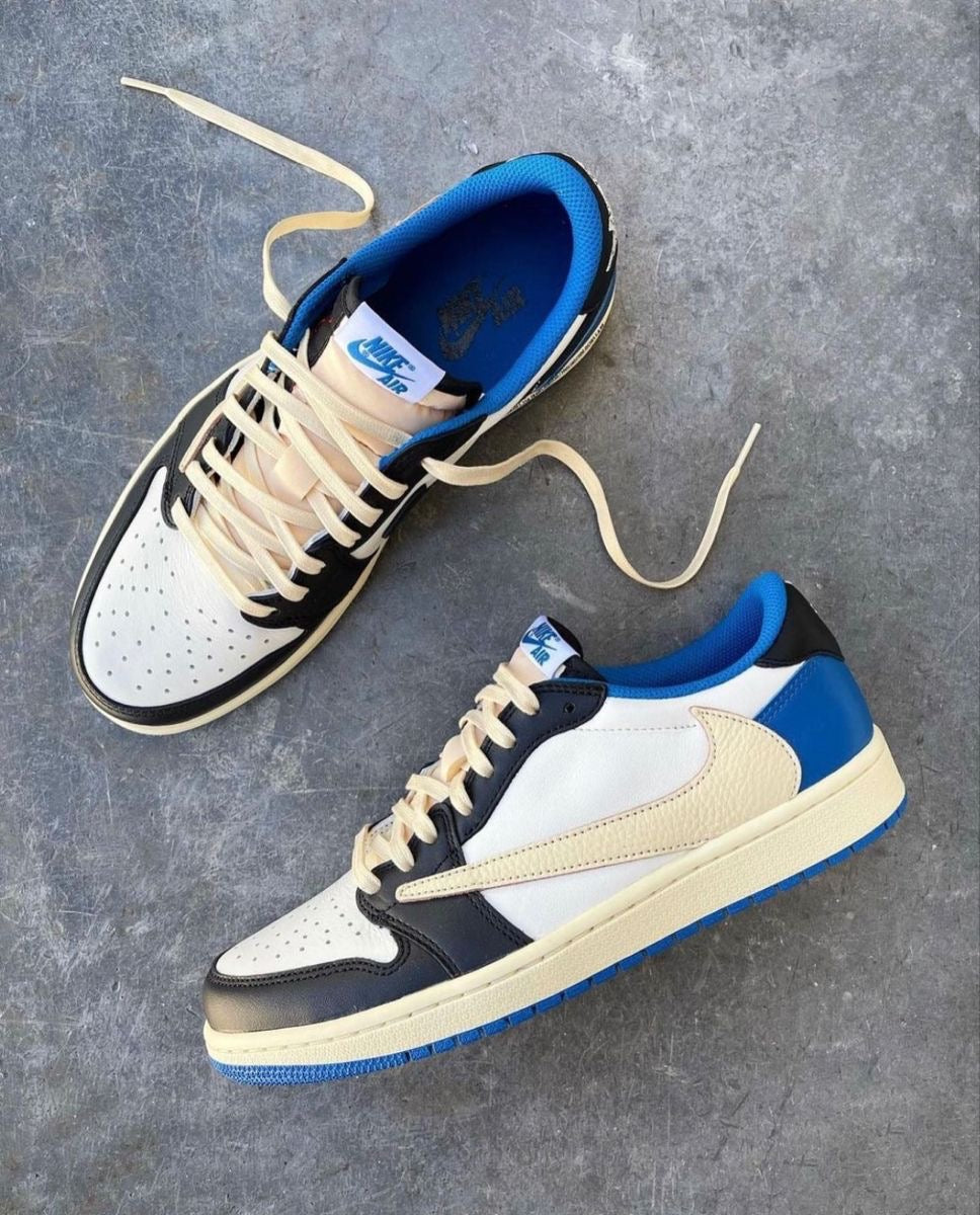 Custom Fragment x Travis Scott x Air Jordan 1 Low DM7866 140 SneakerNational