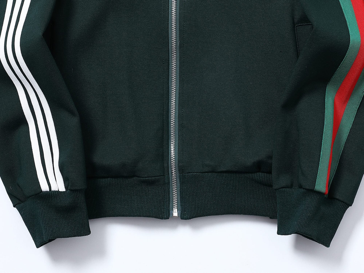 Gucci x adidas Trefoil Logo Tracksuit Set Green Technical Jersey CUSTOM