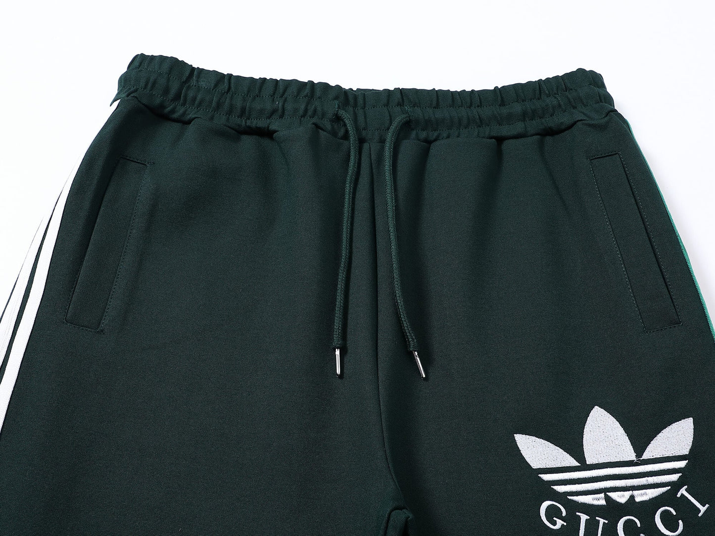 Gucci x adidas Trefoil Logo Tracksuit Set Green Technical Jersey CUSTOM