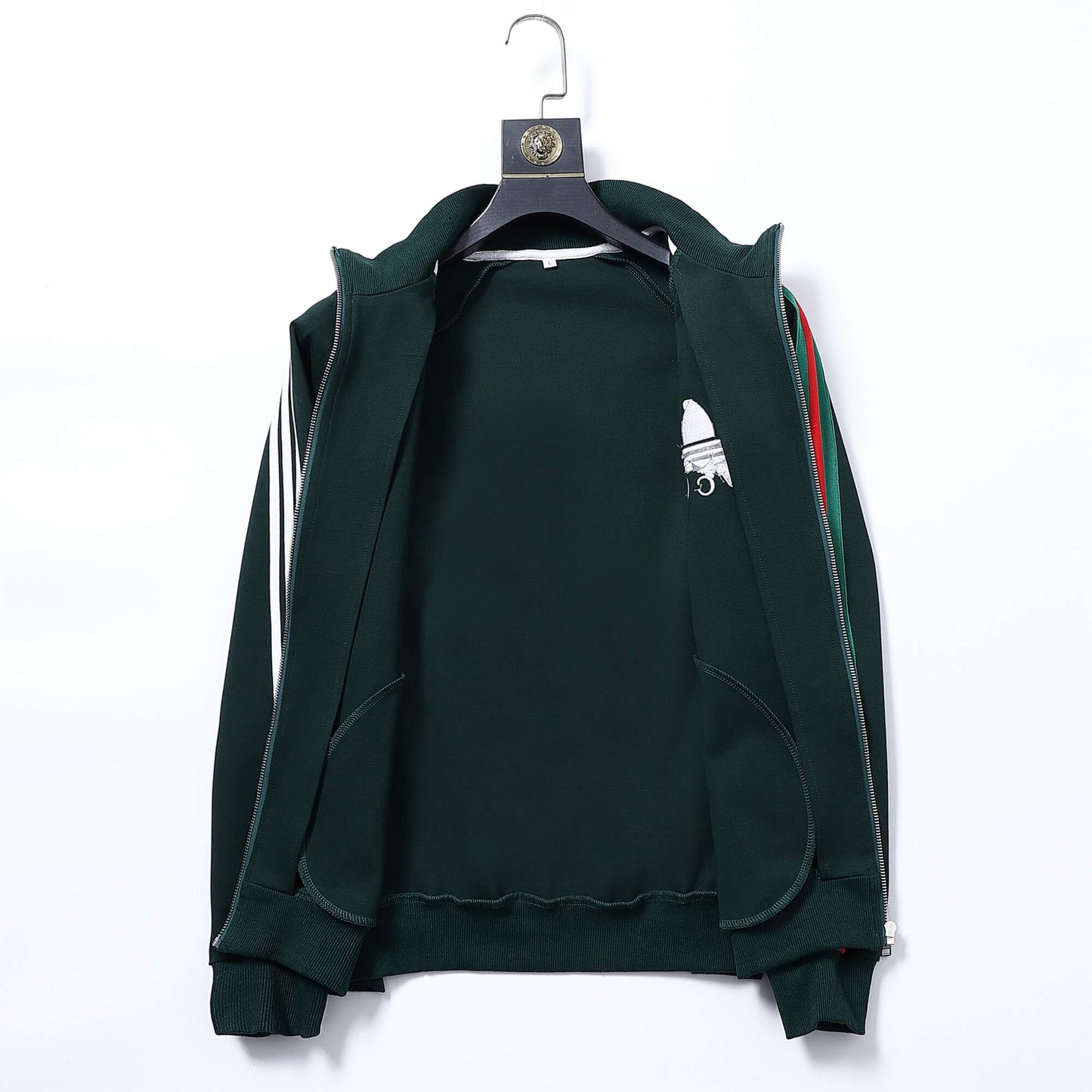 Gucci x adidas Trefoil Logo Tracksuit Set Green Technical Jersey CUSTOM