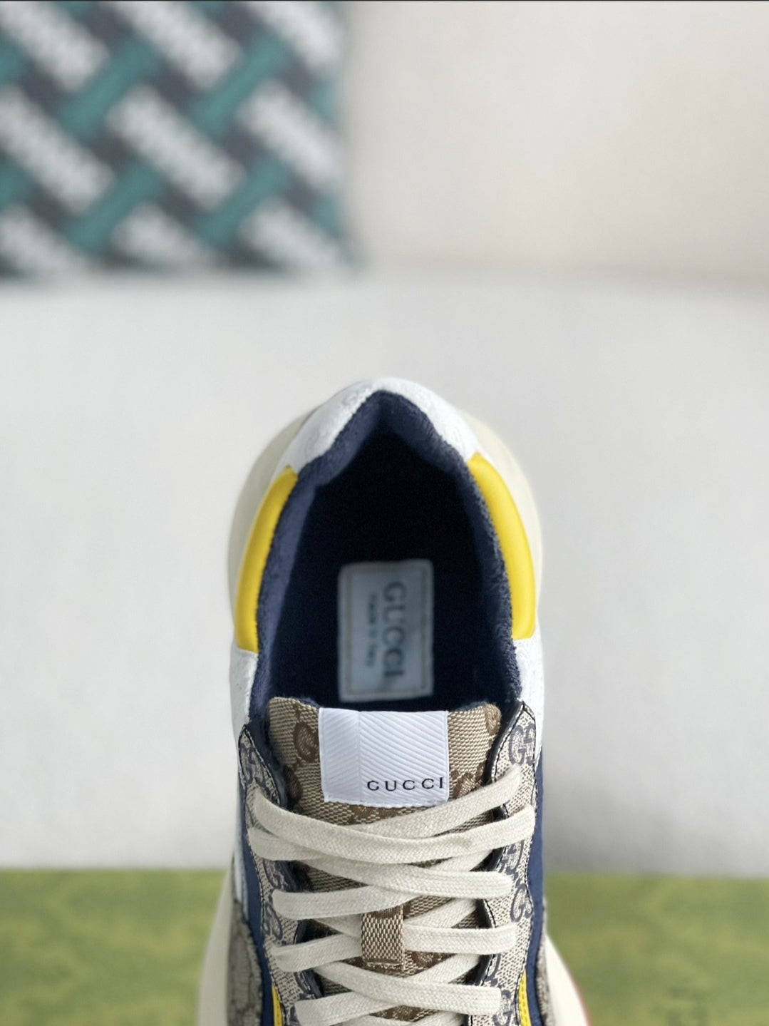Gucci Rhyton Sneaker – Multicolor GG Supreme & White Mini GG Canvas CUSTOM